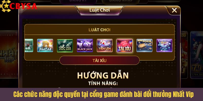 Bật mí các chức năng độc quyền tại cổng game đánh bài đổi thưởng Nhất Vip