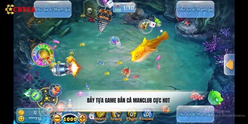 Bảy tựa game Bắn Cá Manclub cực hot