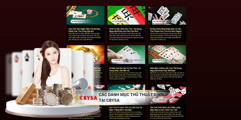 Các danh mục thủ thuật chơi tại CBYSA