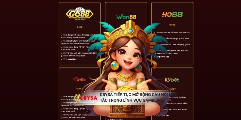 CBYSA tiếp tục mở rộng cầu nối hợp tác trong lĩnh vực Gambling