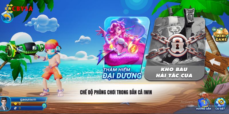 Chế độ phòng chơi trong bắn cá Iwin