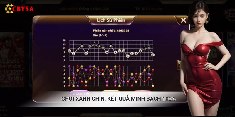 Chơi xanh chín, kết quả minh bạch 100%
