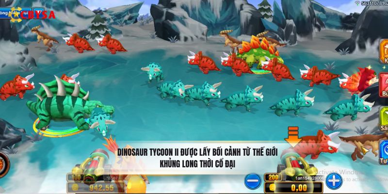 Dinosaur Tycoon II được lấy bối cảnh từ thế giới khủng long thời cổ đại