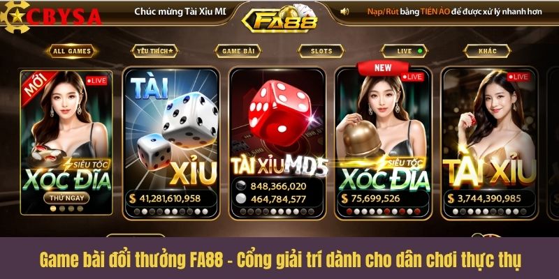 Game bài đổi thưởng FA88 - Cổng giải trí uy tín dành cho dân chơi thực thụ