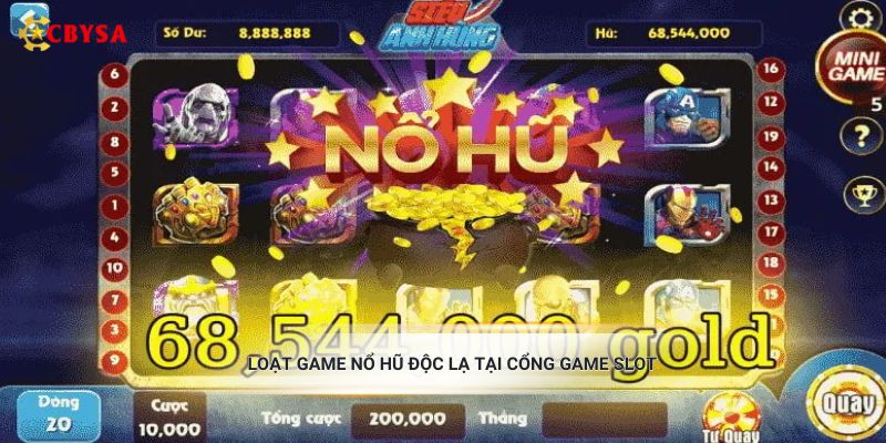 Loạt game nổ hũ độc lạ tại cổng game slot