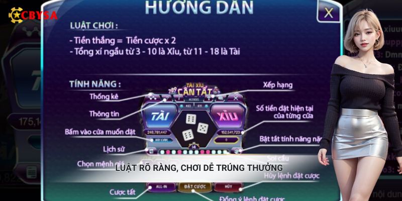 Luật rõ ràng, chơi dễ trúng thưởng