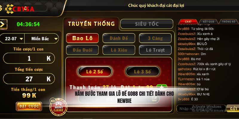 Năm bước tham gia lô đề Go88 chi tiết dành cho newbie