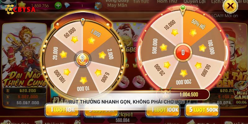Rút thưởng nhanh gọn, không phải chờ lâu