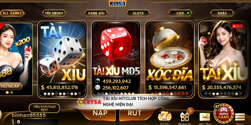 Tài Xỉu Hitclub tích hợp nhiều tính năng ưu việt