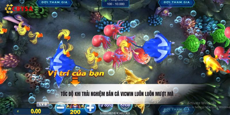 Tốc độ khi trải nghiệm bắn cá Vicwin luôn luôn mượt mà