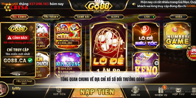 Tổng quan chung về địa chỉ xổ số đổi thưởng Go88