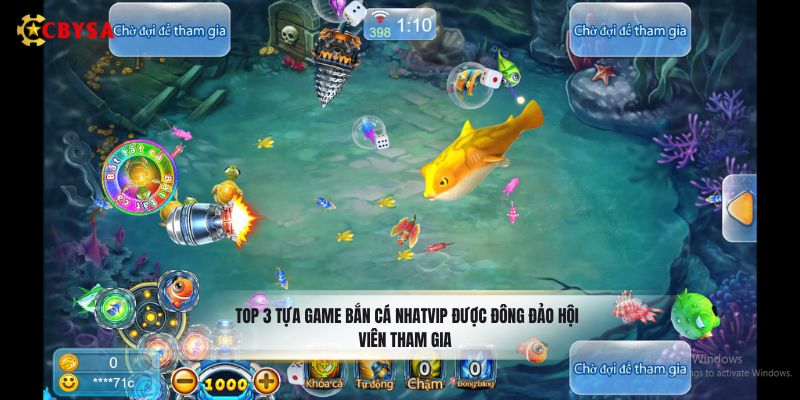 Top 3 tựa game bắn cá Nhatvip được đông đảo hội viên tham gia